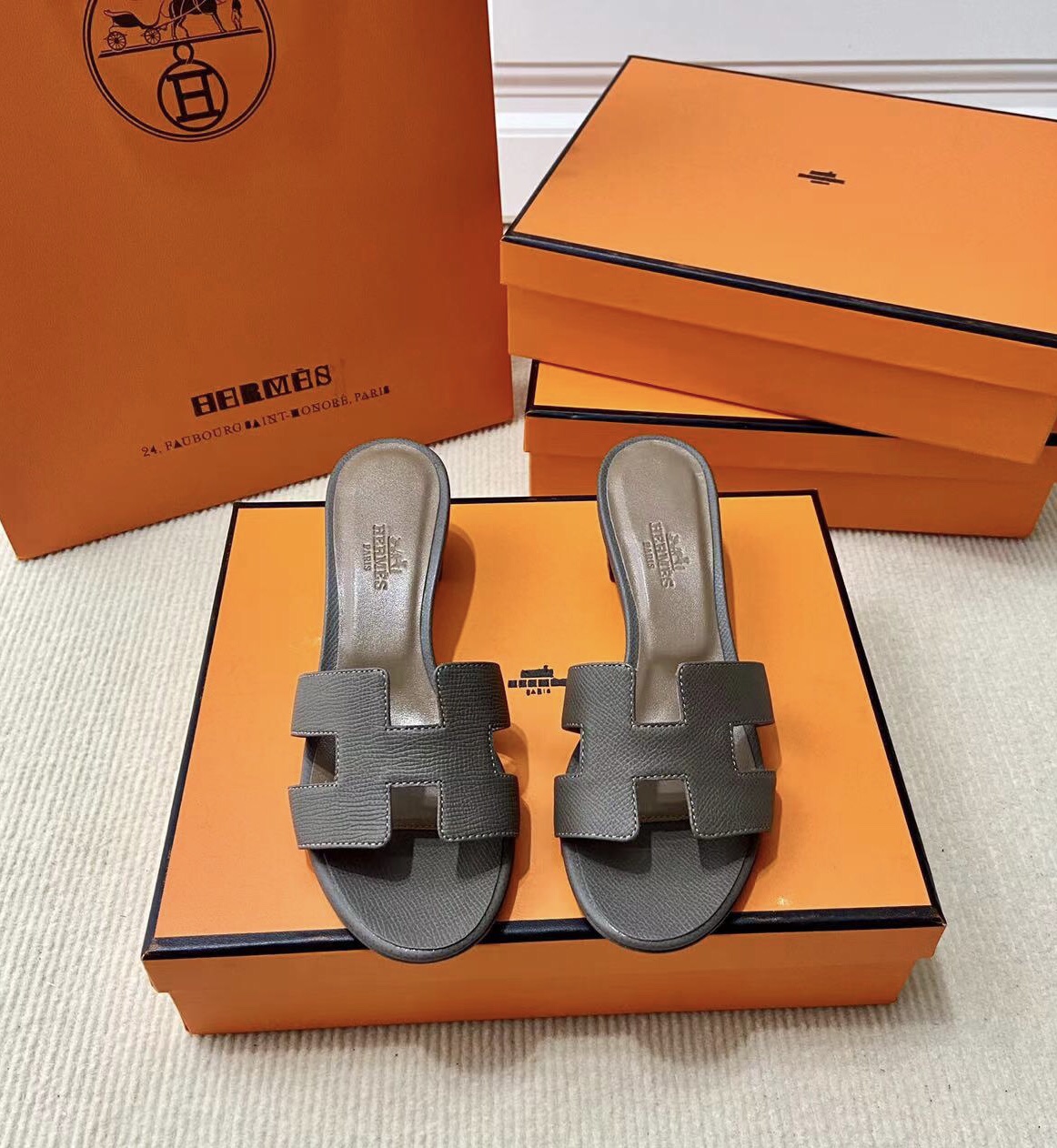 에르메스 올수공 오아시스 슬리퍼 샌들 앱송 29